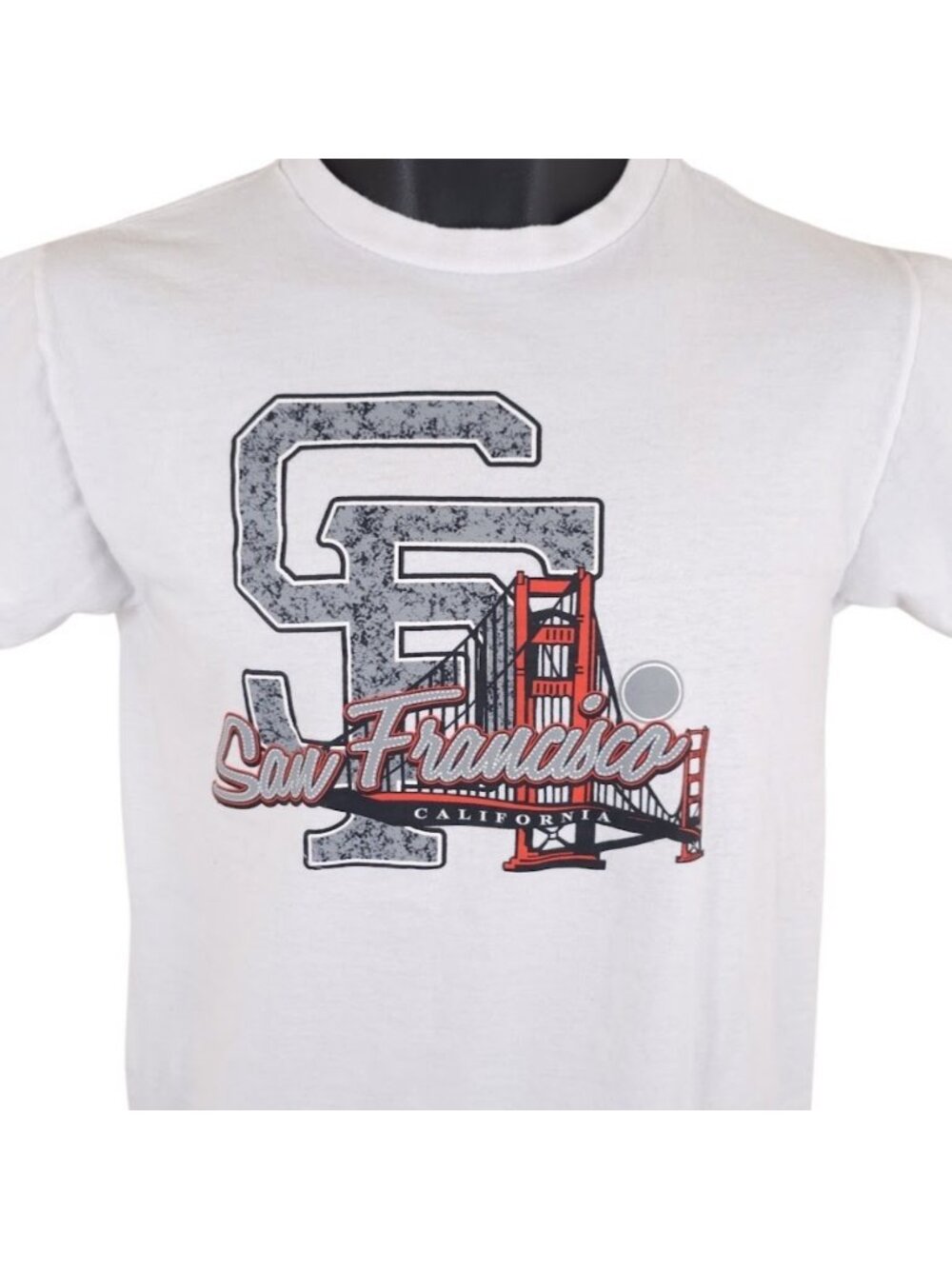 San Francisco T Shirt Womens Size Small White Golden Gate Bridge Destination Tee